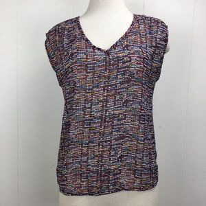 Imaginary Voyage Speckled Confetti Cut-out Tank S